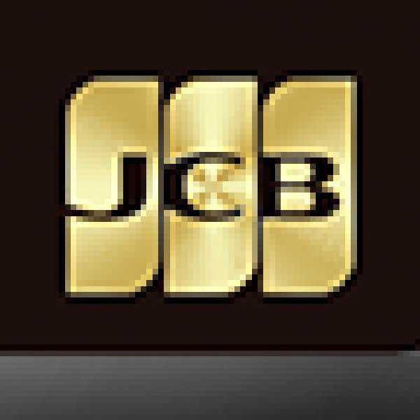 JCBのロゴ（ゴールド）