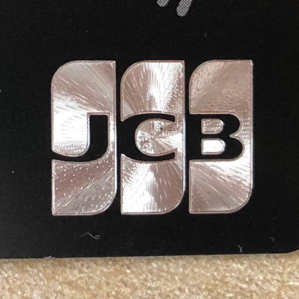 JCBのロゴ（シルバー）