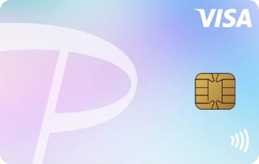 PayPayカードの券面（ラベンダー）