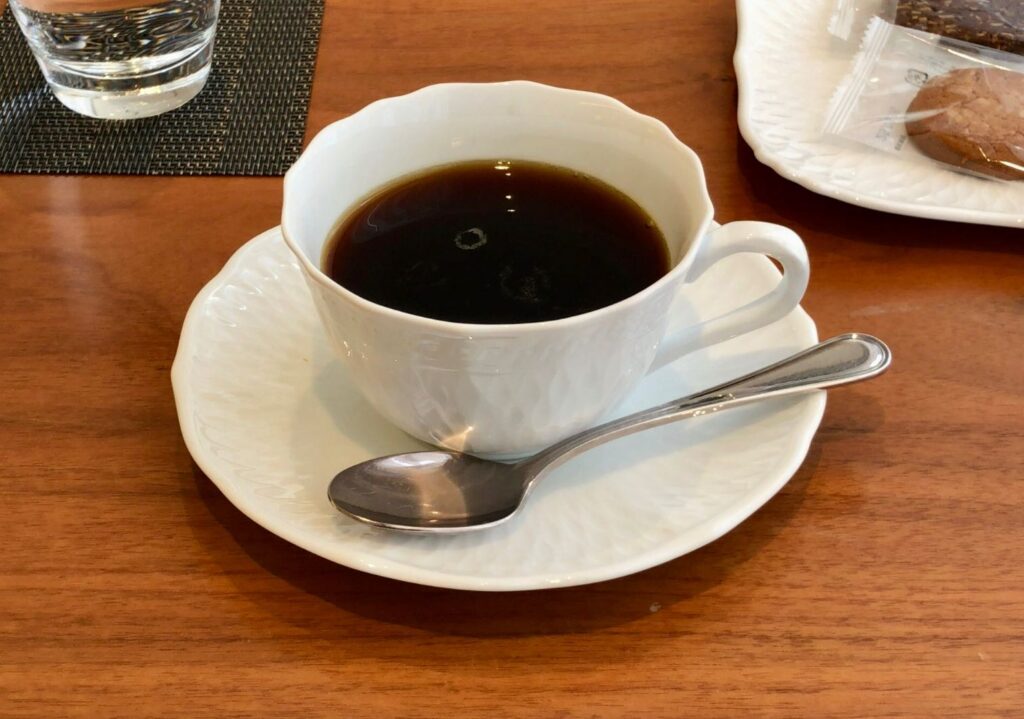 ビューゴールドラウンジで頂いたコーヒー