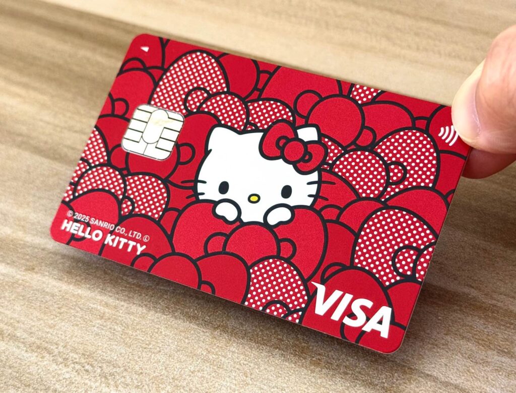 三井住友カード(NL)ハローキティデザインの実物写真(表面)