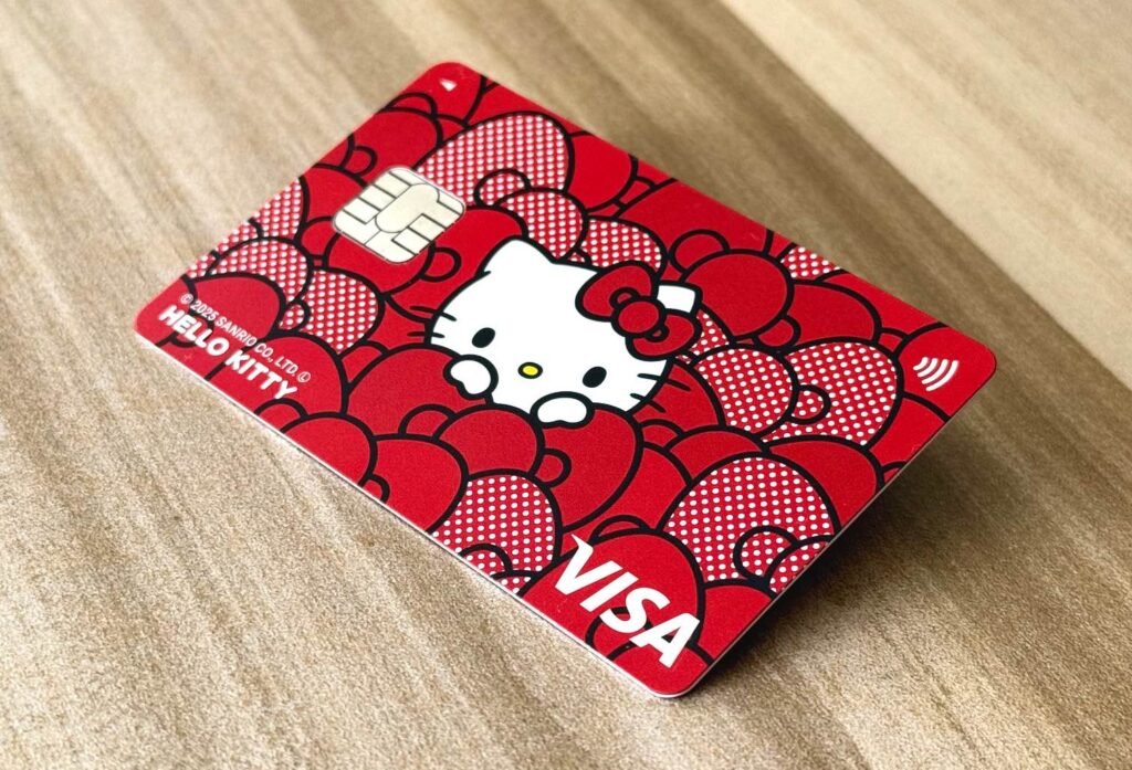 三井住友カード(NL)ハローキティデザインの実物写真(表面)
