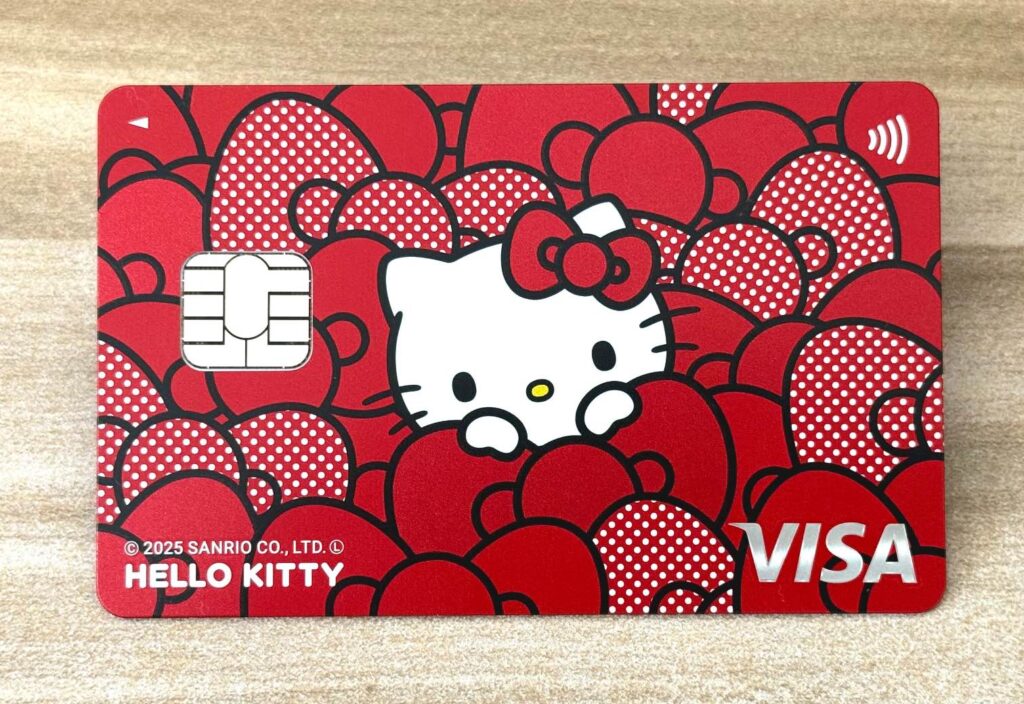 三井住友カード(NL)ハローキティデザインの実物写真(表面)