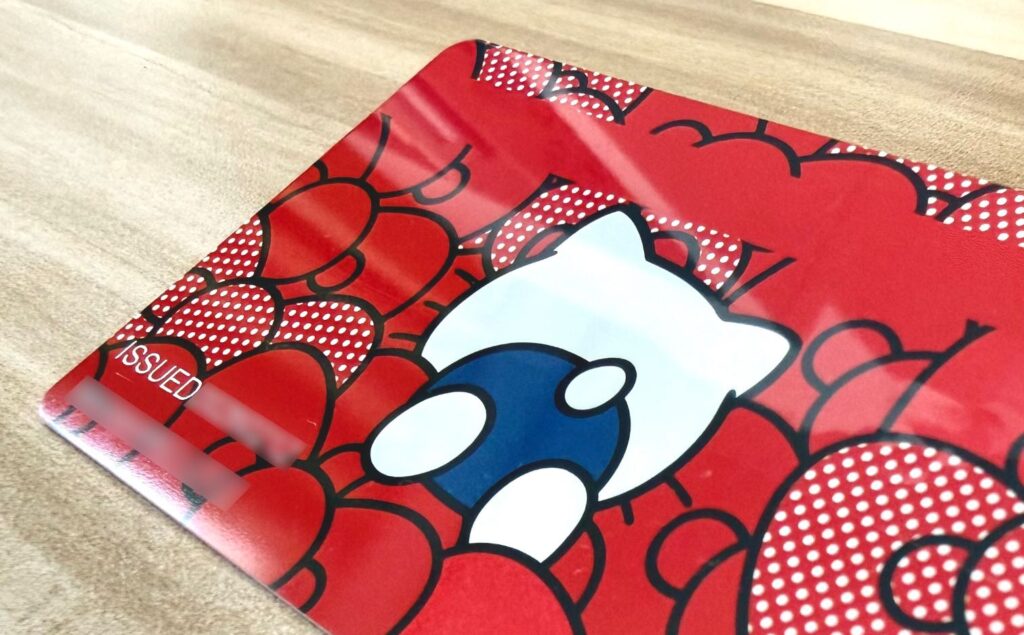 三井住友カード(NL)ハローキティデザインの実物写真(裏面)